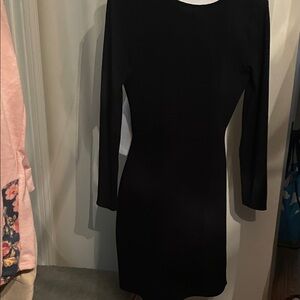 Express Classic Black Long Sleeve Dress